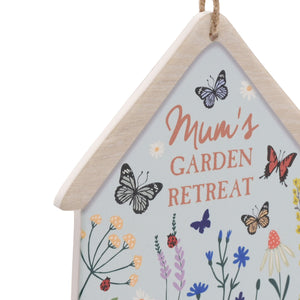 Mum's Garden Retreat Ceramic Plaque