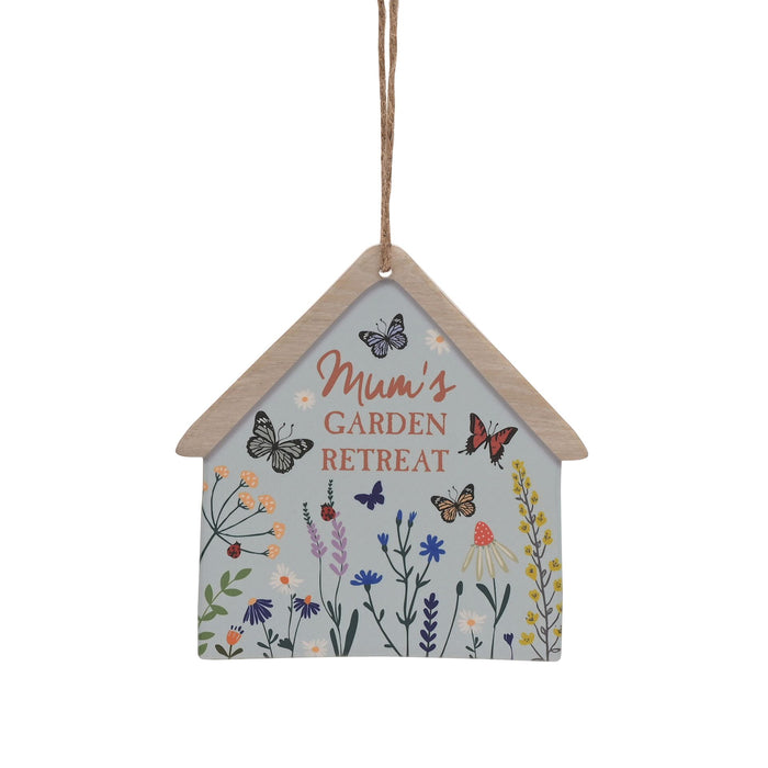 Mum's Garden Retreat Ceramic Plaque