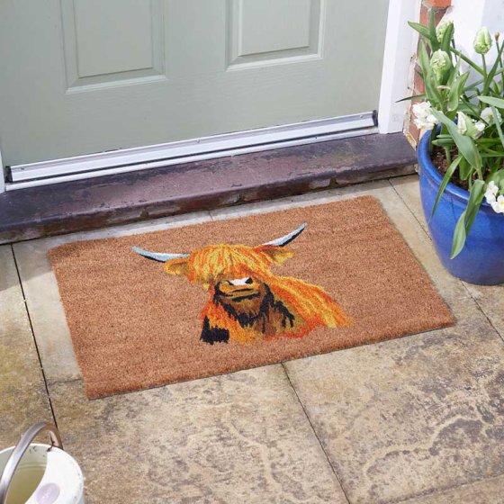 Highland Cow Decoir Mat