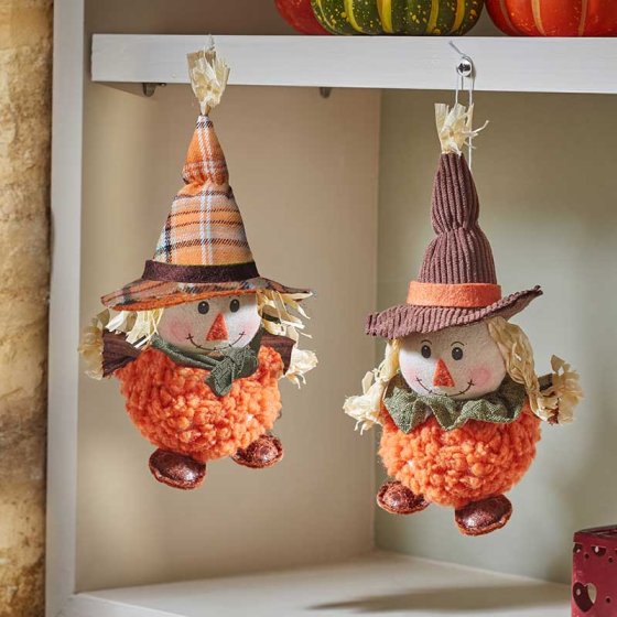 Mr or Mrs Scarecrow Hanging Pendant