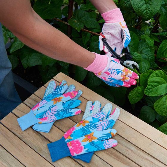 Cotton Grip Gloves - Tropicana Triple Pack