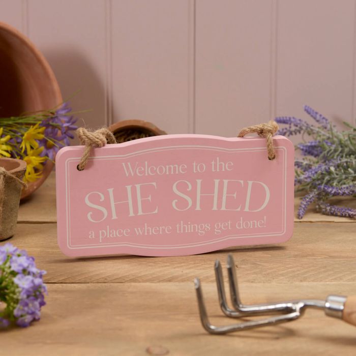 WELCOME TO THE SHE SHED PLAQUE