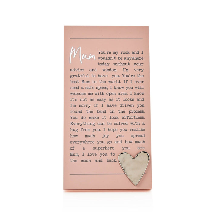 Moments Standing Plaque - Mum