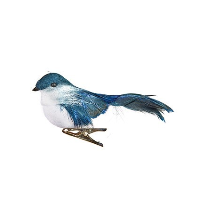 11cm Midnight Blue Robin Clip