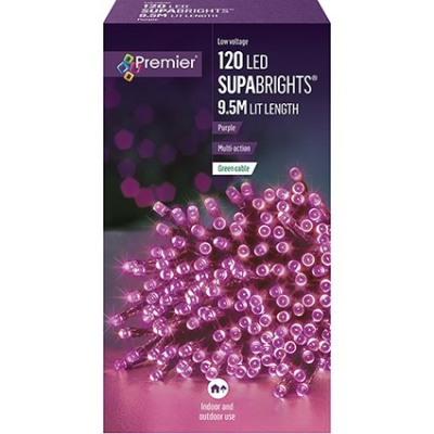 120 Supabright Purple String Lights