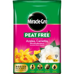 Miracle Gro Peat Free Azalea Camillia Rhododenderon Compost 40L