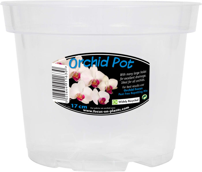 Clear Orchid Pot 17cm