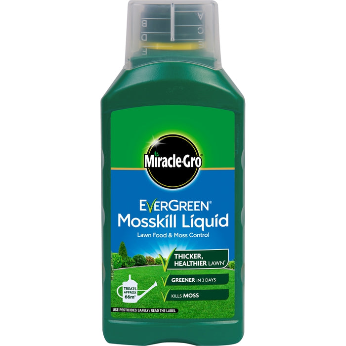 Miracle Gro Evergreen Mosskill & Lawn Food 1Ltr Concentrate